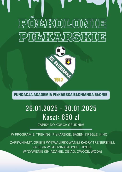 Read more about the article ❄️⚽ Zimowe Półkolonie z AP Błonianka ⚽❄️